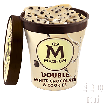 Magnum Becher Double White Chocolate Cookies