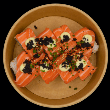 Special Salmon Ebi Roll Special Salmon Ebi Roll