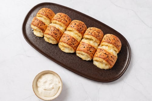 10 Gefüllte Pizzabrötchen mit Chicken Spicy 