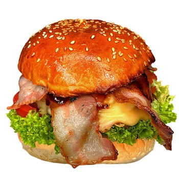 2 × Raclette-BBQ-Burger 2 × Raclette-BBQ-Burger