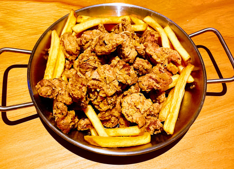 Knusprige Hähnchenmägen