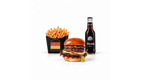 Double Burger Menü