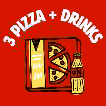 Angebot, 3 Pizza + 2 Getränke Angebot, 3 Pizza + 2 Getränke