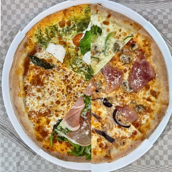 Angebot, 6 Pizza + 5 Getränke