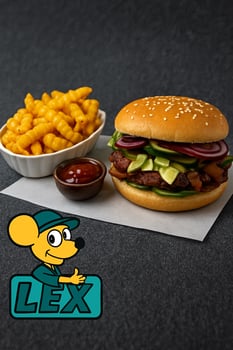 Bacon-Burger-Menü standard