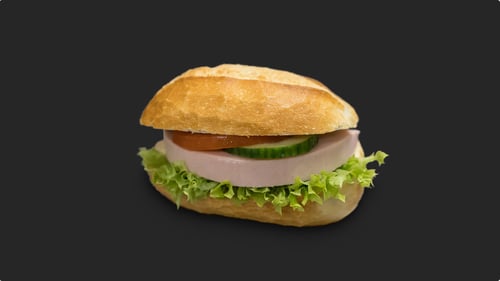 Frühstücksbrötchen Sostmann Schinkenwurst