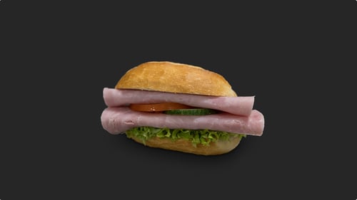 Frühstücksbrötchen Kochschinken