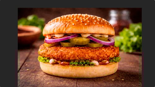 Chickenburger Menü standard