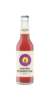 CARPE DIEM Kombucha Classic veganes Teegetränk 0,33 Flasche 