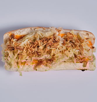 Coleslaw Hotdog Einzeln