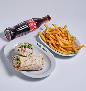 Hühnerwald Wrap Menü