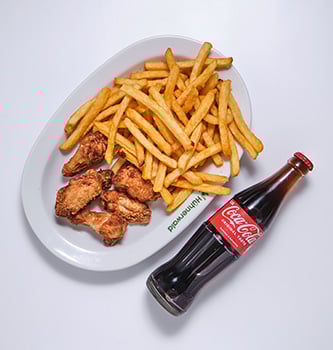 Knusper Wings Menü