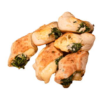 Pizzabrötchen Spinat