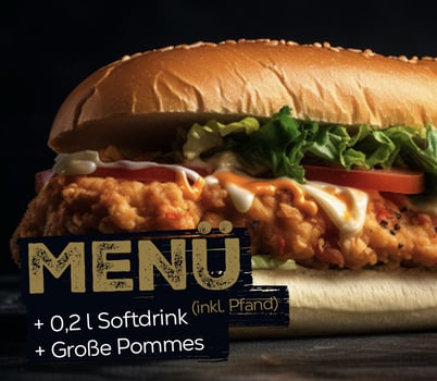 Long Veggie Burger Menü Long Veggie Burger Menü