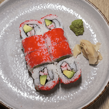 Inside-Out California Avo mit Masago Inside-Out California Avo mit Masago