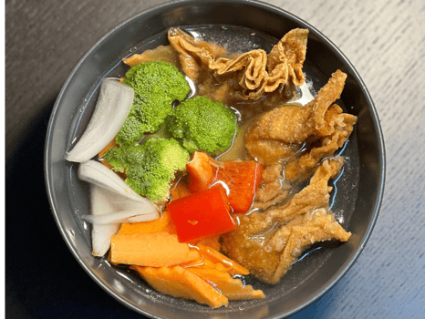 Wan Tan Suppe mit Gemüse