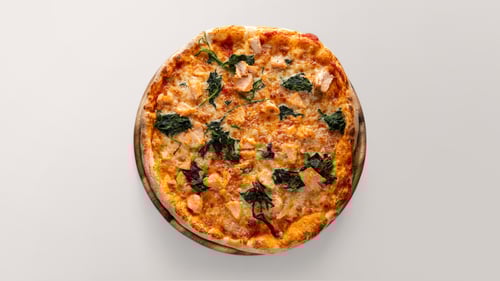 Pizza Lachs-Spinat Pizza Lachs-Spinat