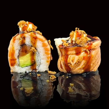 Grilled Salmon Avocado Roll