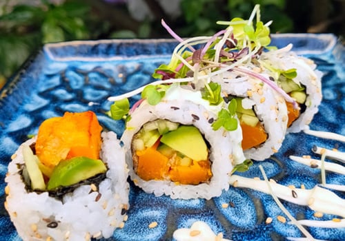 Süßkartoffeln Tempura Roll