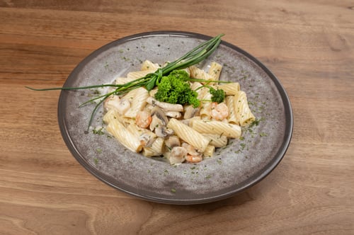 70. Rigatoni Gamberetti e Funghi