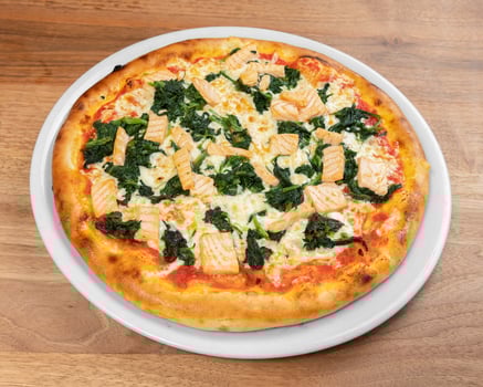 26. Pizza Salmone & Spinaci