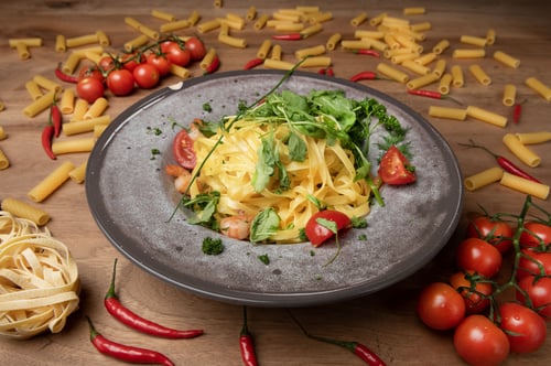 85. Tagliatelle Rucola & Gamberetti