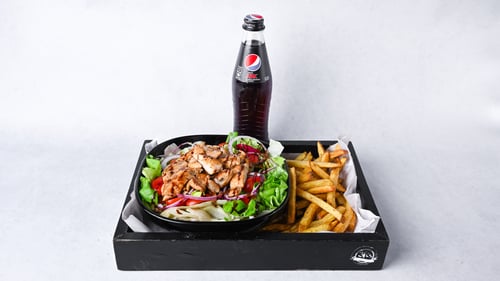 3H´s Salat mit Hähnchen Menü