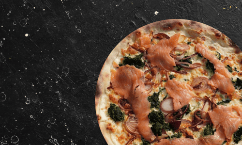 Pizza Bianca Salmone ø 36cm