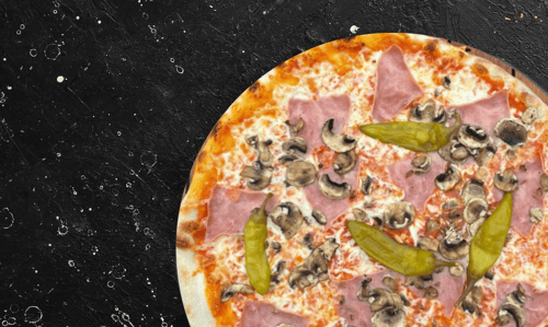 Pizza Funghi - Prosciutto - Peperoni ø 36cm