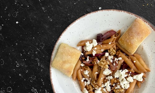 Penne barbabietola