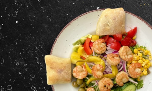 Insalata Sardegna con gamberi