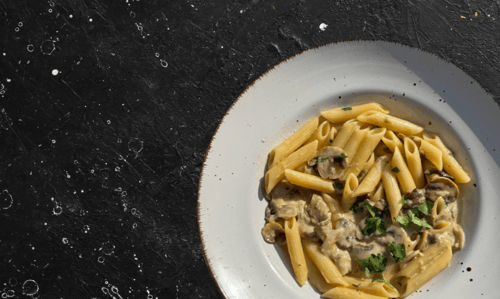 Penne tre funghi