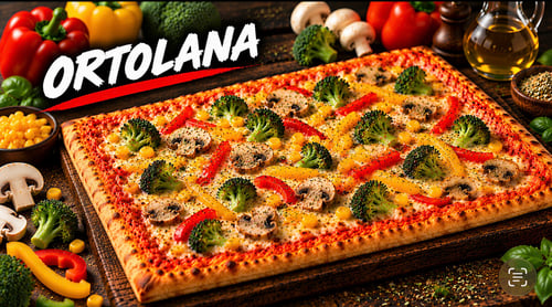 Familien Pizza Ortolana