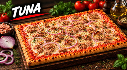 Familien Pizza Tuna