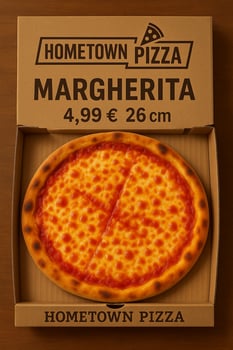 Pizza margherita 26 cm
