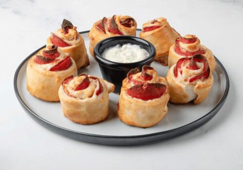 Pizzabrötchen Salami