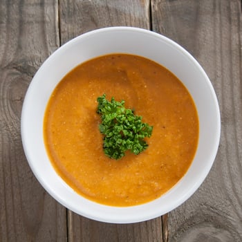 Linsensuppe mit Brot Linsensuppe mit Brot