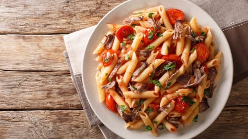 “Pulled Pork Pasta” 