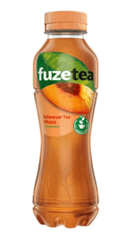 Fuze Tea Pfirsich Schwarzer Tee mit Pfirsich Geschmack 0,4l