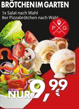 Brötchen im Garten