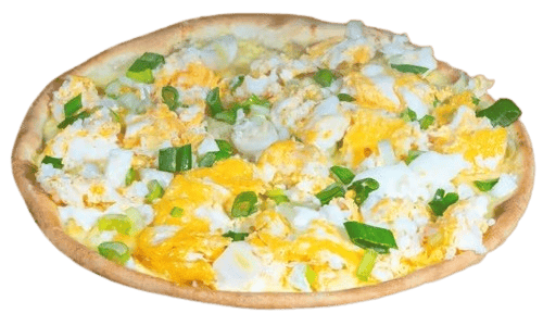 Rührei Pizza