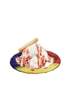Joghurt Spaghettieis
