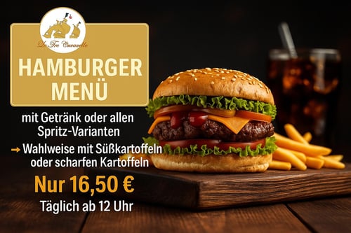 Hamburger  Menü 17,50€ Hamburger  Menü 17,50€