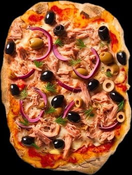 Pinsa Thunfisch-Olvinen-Zwebel