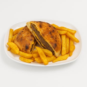 Calzone Doppel Cheeseburger Menü