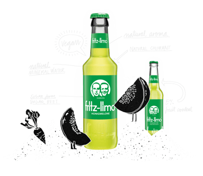 Fritz Limo Honigmelone 0,33l