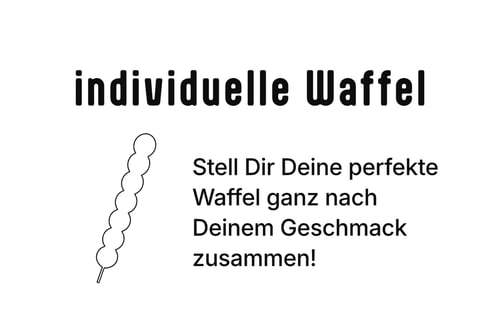 Individuelle Waffel