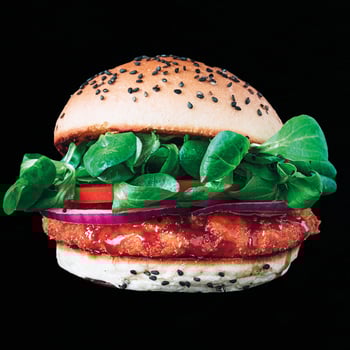 Crispy Salmon Burger