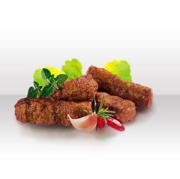 Cevapcici im hausgemachtem Taschenbrot