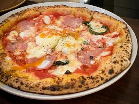 Pizza alla Bismarck Pizza alla Bismarck